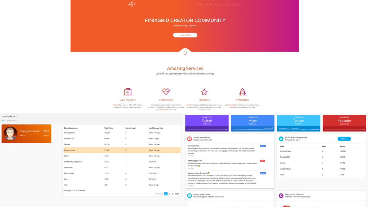 FinixGrid's tweet photo. A Merry Christmas to you all! We are super excited to finally give you a sneak peak of our Creator Dashboard! Only FinixGrid Creators have access which helps them promote via our channels as well as keep track of their stats! With this we are doing multiple #giveaways (1/2 tweet) https://t.co/zg7zewfrPM