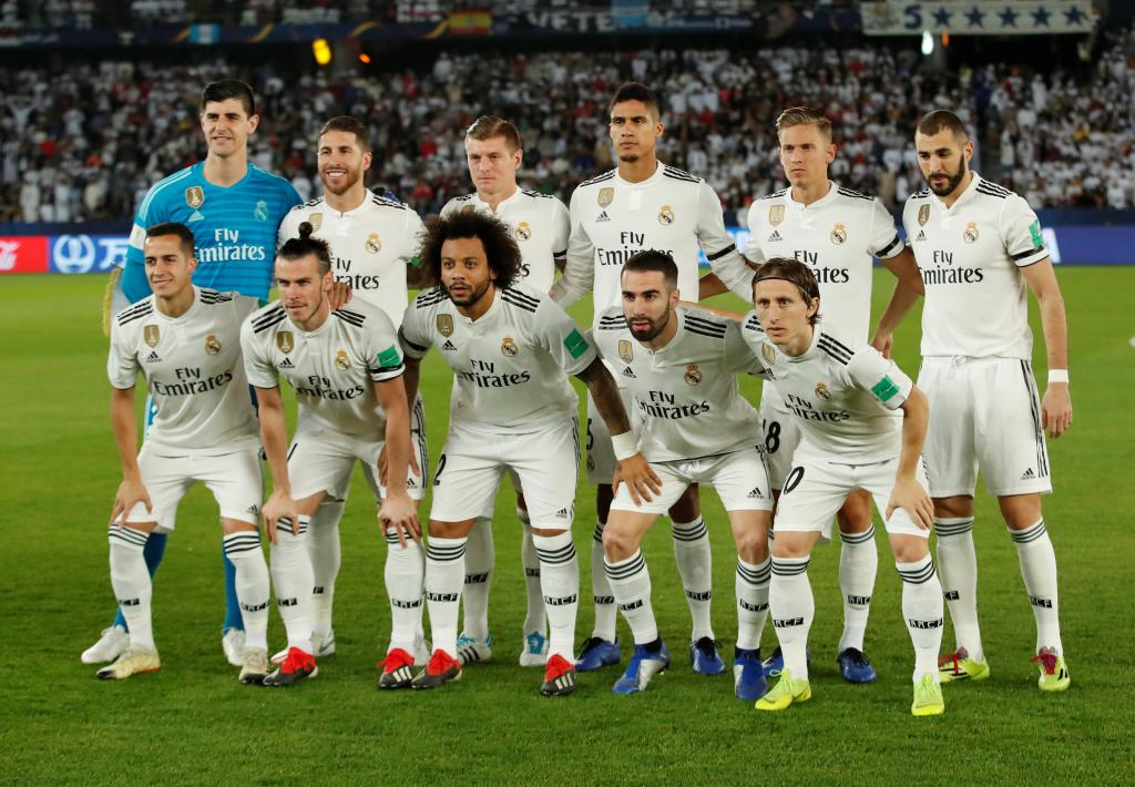 Once del Real Madrid en la final.