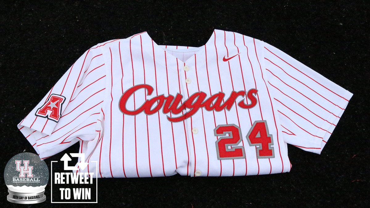 UHCougarBB's tweet photo. On the 10th Day of Baseball... RETWEET to enter to win this jersey! #M64 #12DaysofBaseball https://t.co/53cE0tJb4o
