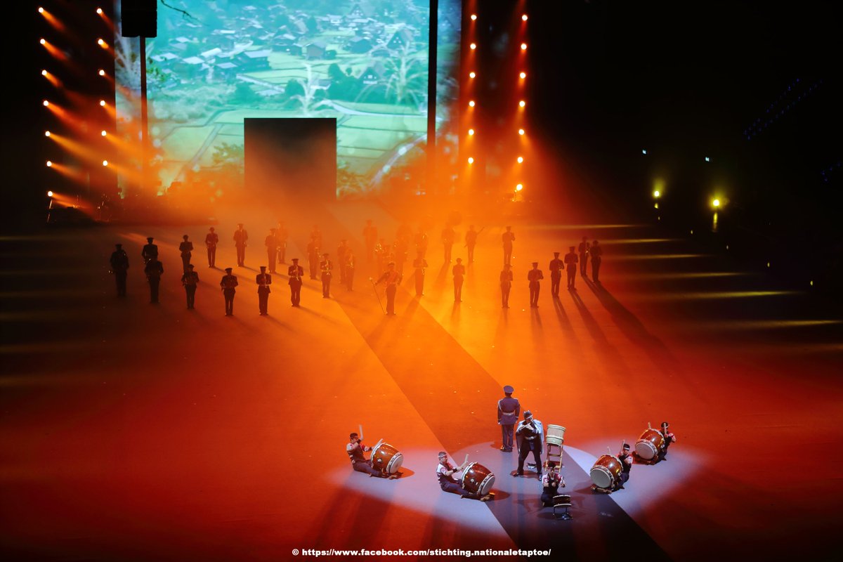 Foto gemaakt tijdens de Nationale Taptoe 2018 met op de foto de Japan Air Self-Defense Force Central Band.
Kaarten voor de Nationale Taptoe 2019 kunnen worden besteld via de site van de Nationale Taptoe. nationaletaptoe.nl