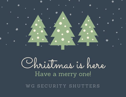 The team here at WG Security Shutters would like to wish you all a very Merry Christmas.  Our offices are now closed until 2nd January whereby we will respond to any messages upon our return. #wgshutters #wgsecurityshutters #merrychristmas #securityshutters