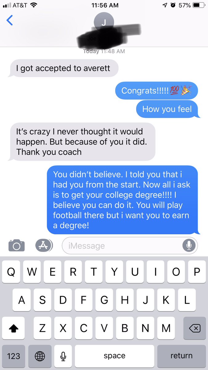 CoachJMcKoy's tweet image. Many kids won’t get the opportunity to play D1 and become sour grapes, antagonistic and mad people, thinking their coach wronged them. How about being thankful for what God blesses you with. I’m thankful the kids I’ve had the opportunity to coach are grateful, all of them.