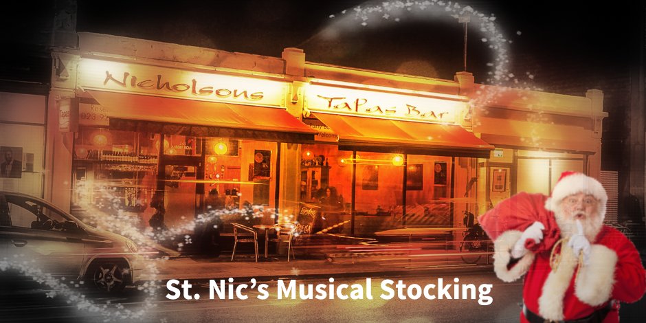 NicholsonsTapas's tweet photo. St. Nic's Musical Stocking No. 5:
"All I Want for Christmas is You" ... We know the song - and the famous film - and anything can happen at Nicholsons Tapas -  #NicholsonsNoël

https://t.co/7t7RnAgkRc https://t.co/pOJIbJ0gO7