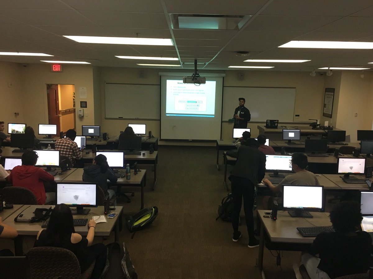 Students and fellow hackers actively engaged in MLH's “Build &amp; Deploy Your First Website” workshop during MLH Local Hack day. #MLHLocalHost <a href="/MLHacks/">Major League Hacking (MLH)</a>