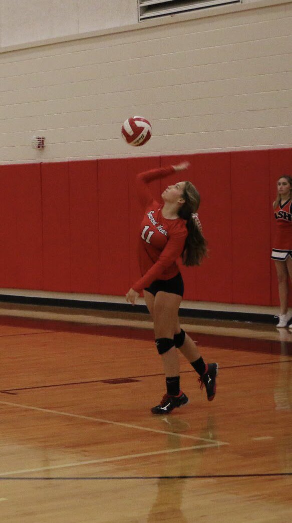 ASHRosarySports's tweet photo. Sophomore outside hitter Isabella Guarisco, and freshman defensive specialist Catherine Bonura were named to the Division IV District 7 Volleyball All-District Second Team! Congrats Izzy and Cat! ❤️🏐 #gocardinals #ashvb #ashrosary https://t.co/ExiXKAL0y2