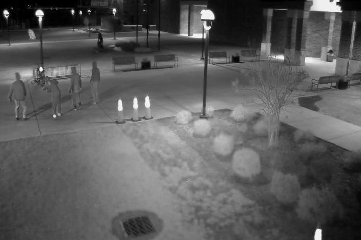 LoudounSheriff's tweet photo. #SuspectSaturday LCSO is asking for the publicβs assistance in identifying the suspects who damaged the exterior of Potomac Falls HS w spray paint. The incident occurred on Dec 14 at 2:24 am. Have info about the IDs of the suspects pls contact DFC Vess at Matthew.Vess@loudoun.gov https://t.co/W0PF2Dy3mX