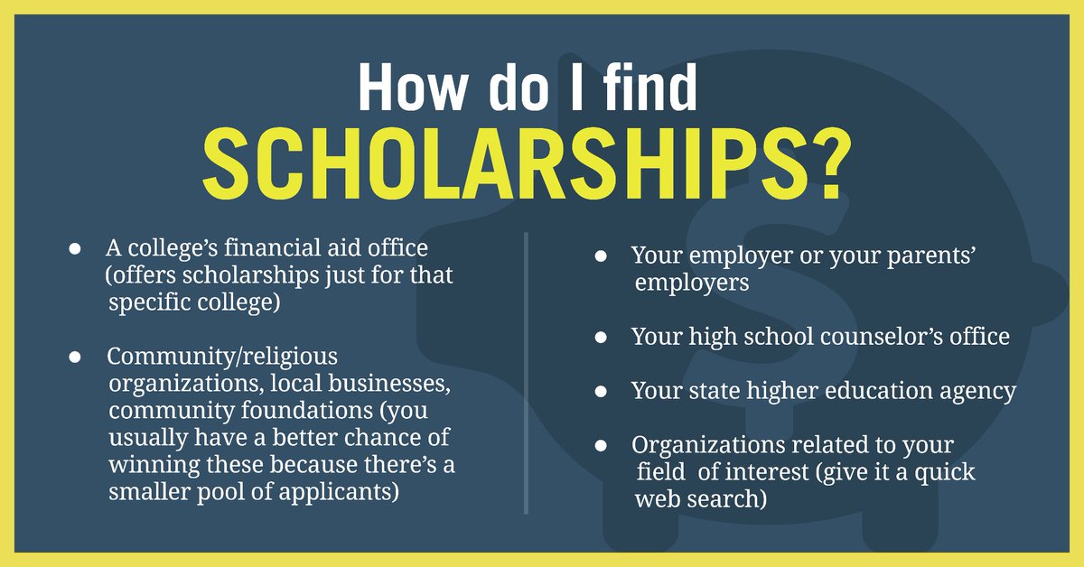 FAFSA's tweet photo. If you have free time over the holiday break, apply for as many scholarships as you can—it’s free money for school! https://t.co/osgnMOyuBt