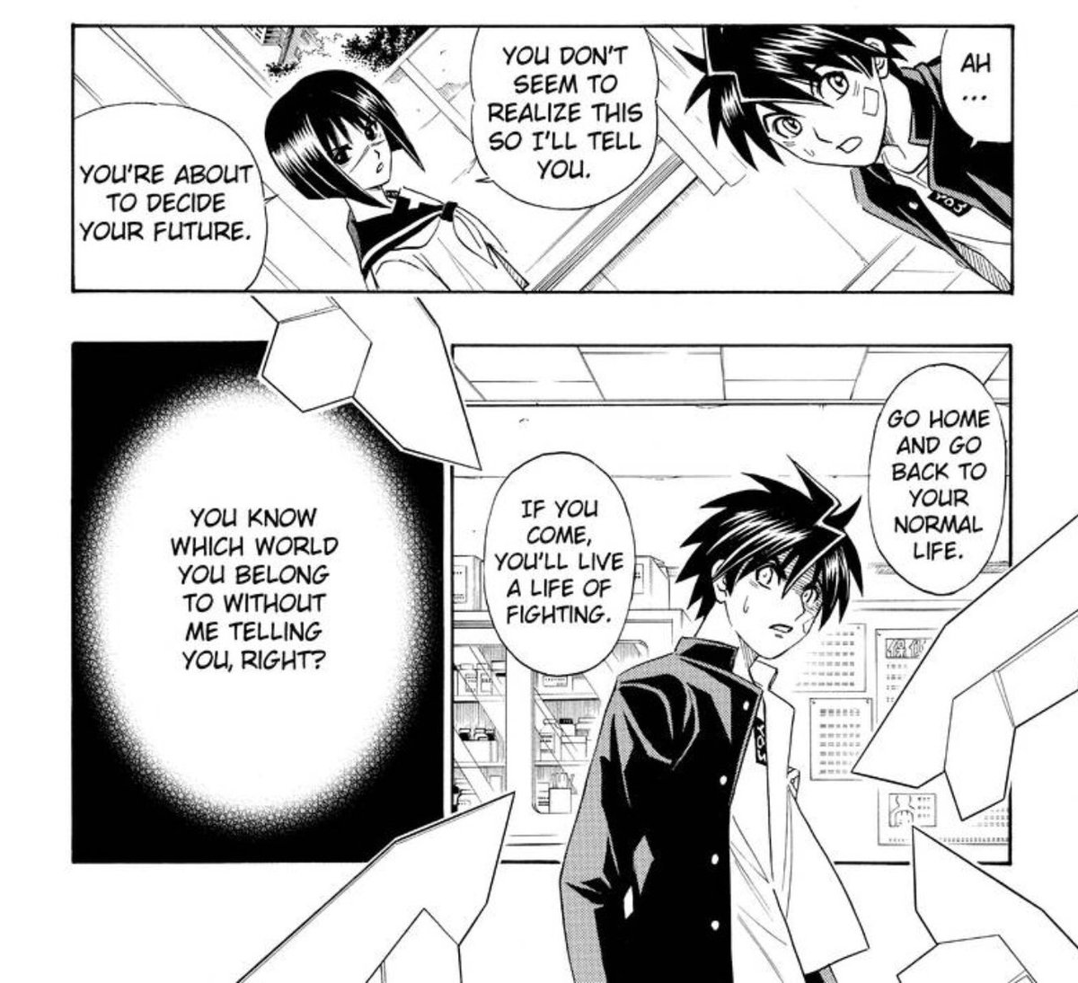 JUNE2NE7's tweet photo. “You know which world you belong to” 😑 there ain’t any turning back for him #BusoRenkin https://t.co/QL18xBlxZ3
