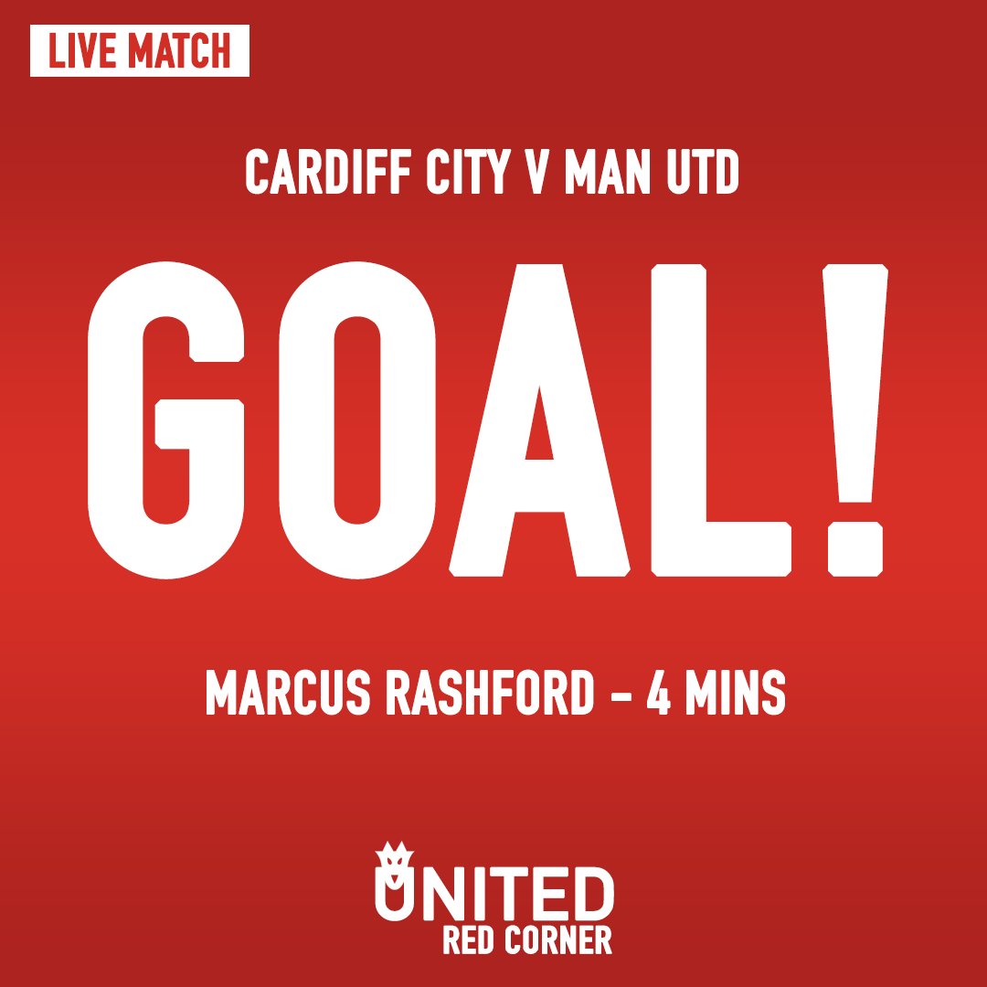 UnitedRedCorner's tweet photo. ⚽️ GOAL!
4 MINS - What a start! Rashford with a free-kick!
#MUFC #MANUTD #CARMUN https://t.co/y90VLcAUu7