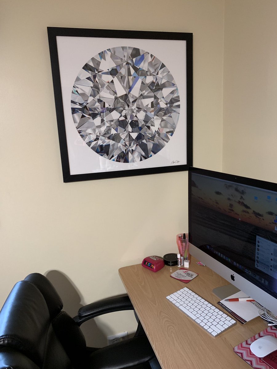 MissTechTravis's tweet photo. Loving my new diamond print! Thanks to @angie_crabtree can’t wait to eventually move out so this can be displayed on a gallery wall! https://t.co/AJhIohNza2