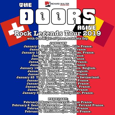 Jan 2019 Tour dates! Along side <a href="/LetzZep/">Letz Zep</a> and <a href="/RealGaryMullen/">Gary Mullen</a> ✌️#NewProfilePic