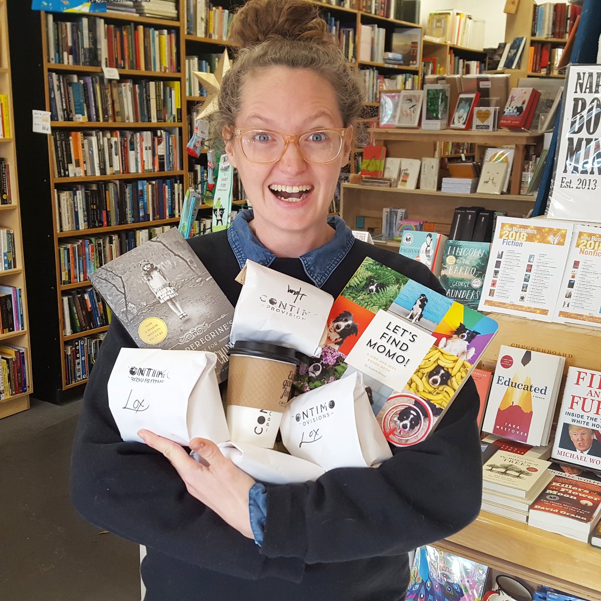 Thanks for breakfast <a href="/quirkbooks/">Quirk Books</a> and @contimoprovisions!! Quirk publishes some of our faves and you know how we feel about Contimo... we're open 9-9 today and tomorrow!