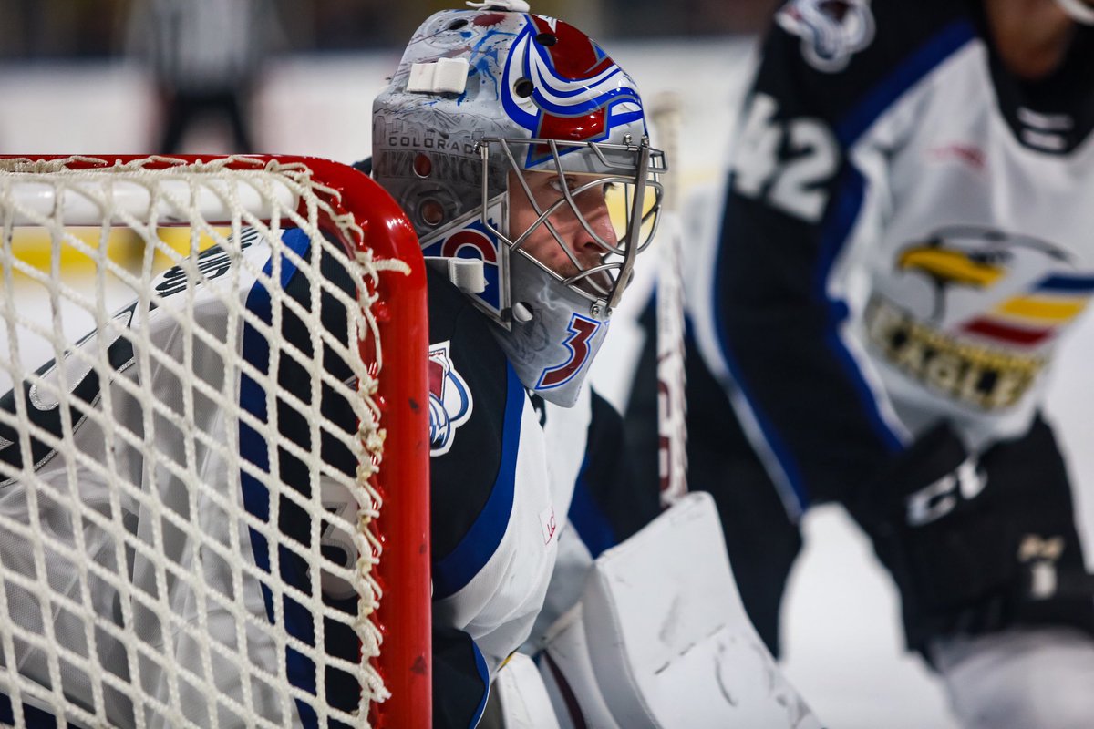 Avalanche's tweet photo. We have recalled Sheldon Dries, AJ Greer and Pavel Francouz from the Colorado Eagles.

#GoAvsGo https://t.co/y9QgEqQTHT