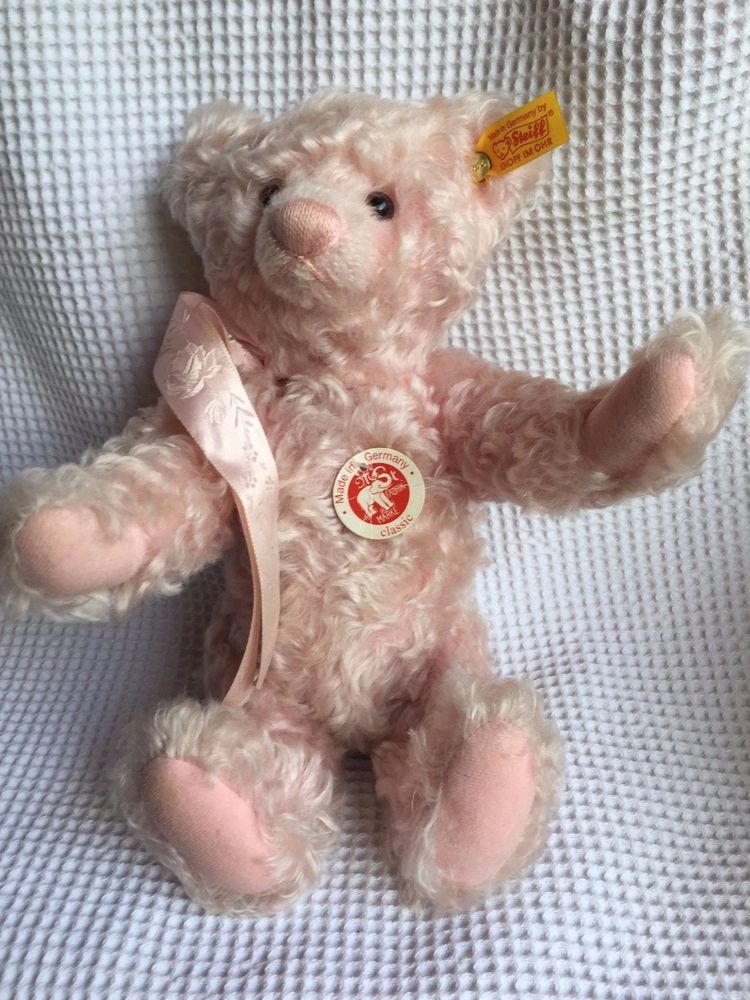 USTeddyBears's tweet photo. eBay: Vintage Steiff Teddy Pink EAN 001864 Birth Mohair All Tags https://t.co/adZe4olYus https://t.co/xUWI8cA0b1