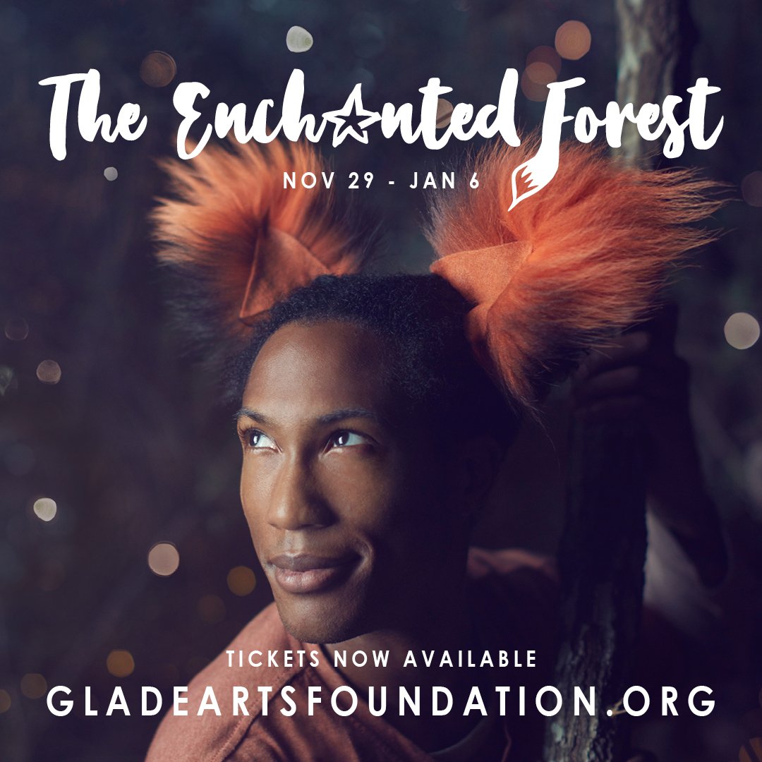 The Enchanted Forest Holiday Production is a #FamilyFriendly event. Move through an interactive indoor-outdoor installation and encounter an enchanting world of lights, acrobatics and dance. Through Jan 6, 2019.  #GladeHolidaySpectacular #DanceProduction #HandsOn #PerformingArts