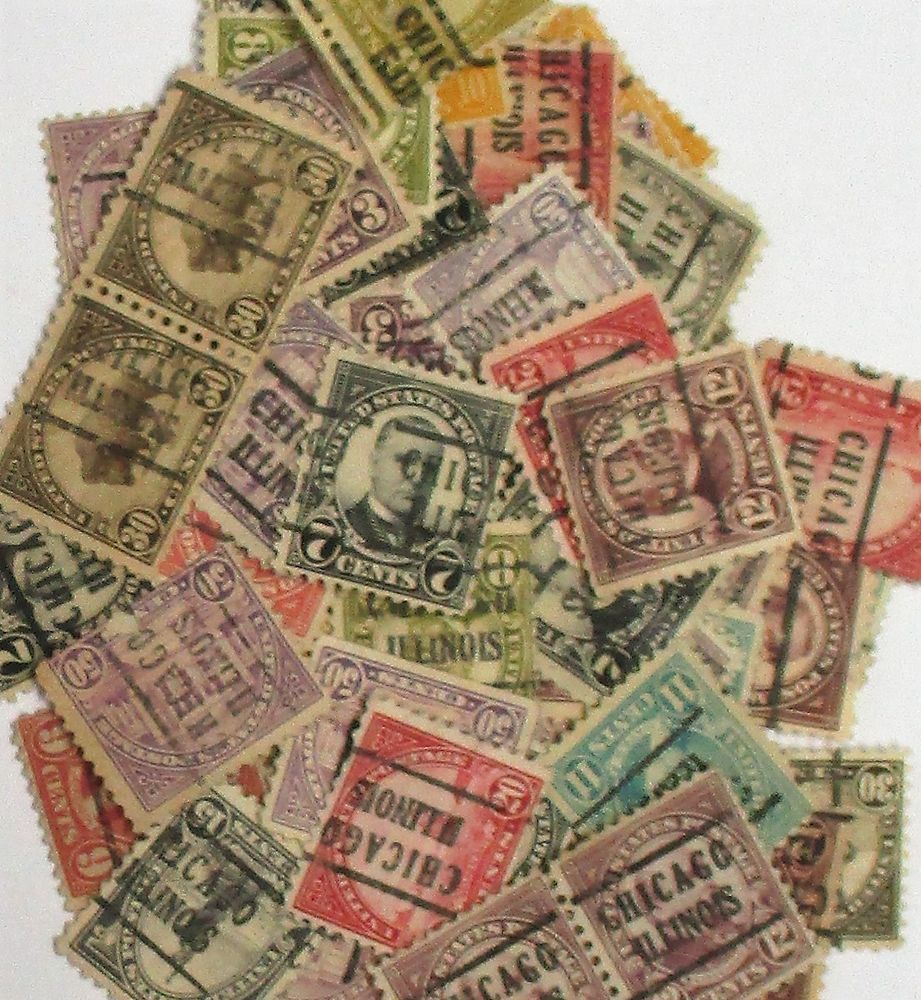 USStampSales's tweet photo. eBay: PRECANCEL Un/Ckd Lot of 80+ CHICAGO Expect dups *SEE PIC https://t.co/b7334T60fB https://t.co/zA4bQenm12