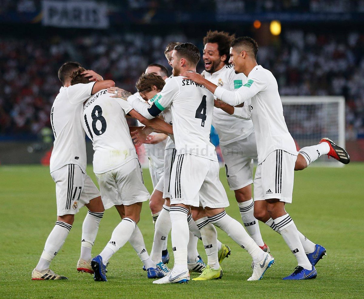 Madridismoreal's tweet photo. SOMOS CAMPEONES DEL MUNDO POR TERCER AÑO CONSECUTIVO. 

Este equipo no para de hacer historia. 

¡HALA MADRID! https://t.co/yX3wTqBXWv