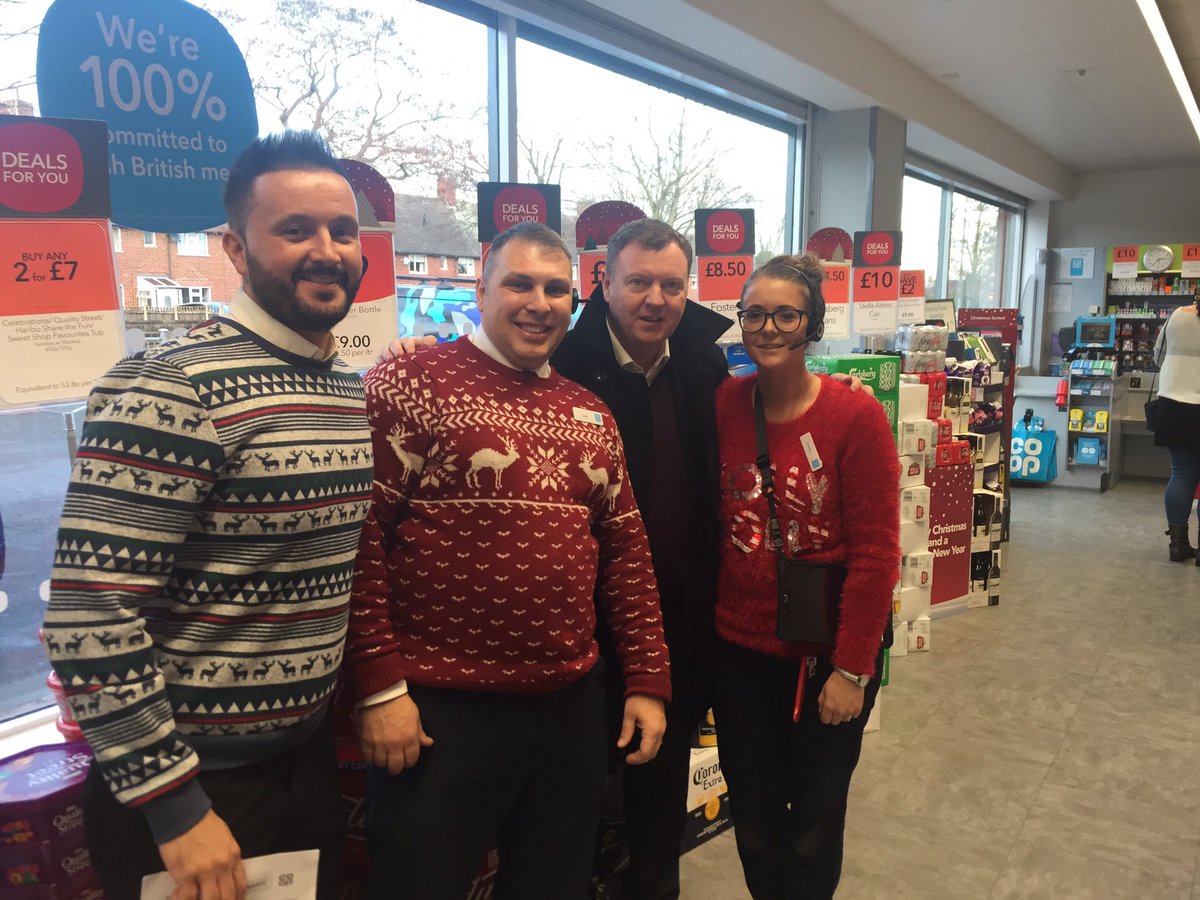 KateGraham03's tweet photo. Fab day in stores with @furnivalderek &amp; @mazieblake12345 absolutely loving the range this year &amp; the store teams are buzzing &amp; proud! Great opportunity to say thank you for the hard work &amp; commitment this year.. Well done all &amp; thank you again. #frontlineheros #beingcoop💙 https://t.co/xFTzr3LcEw