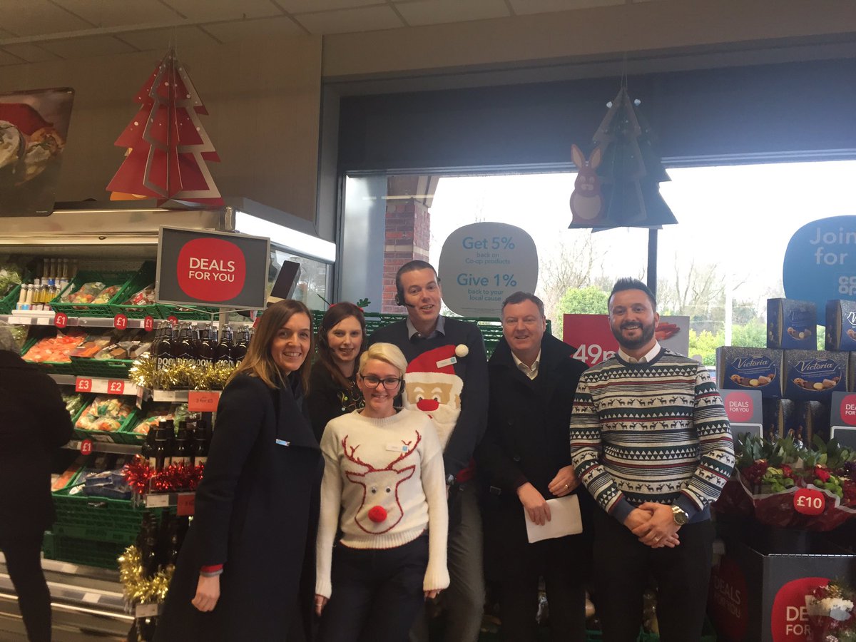 KateGraham03's tweet photo. Fab day in stores with @furnivalderek &amp; @mazieblake12345 absolutely loving the range this year &amp; the store teams are buzzing &amp; proud! Great opportunity to say thank you for the hard work &amp; commitment this year.. Well done all &amp; thank you again. #frontlineheros #beingcoop💙 https://t.co/xFTzr3LcEw