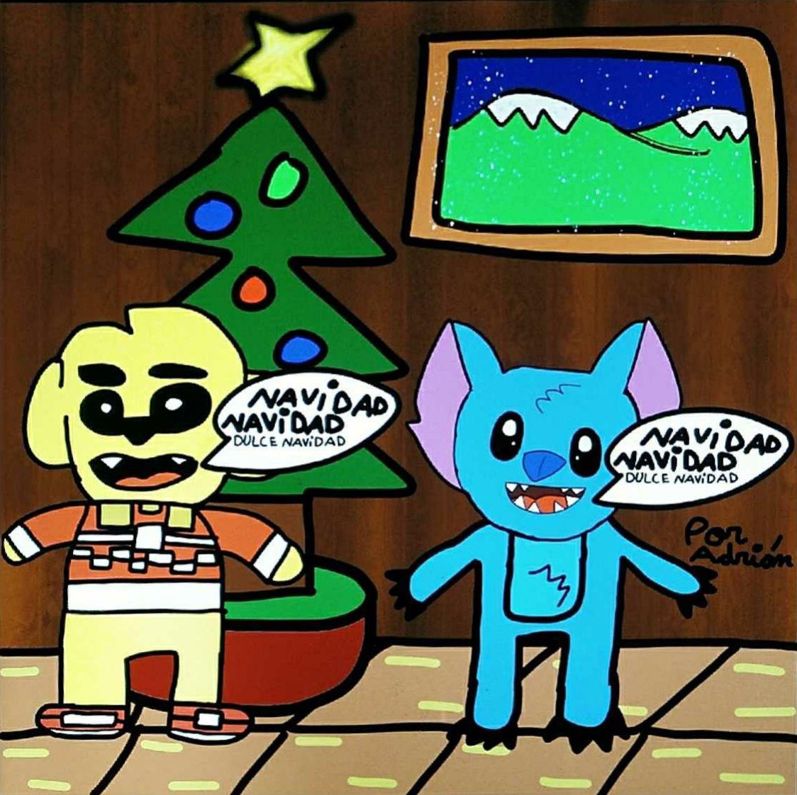 ArcadeMachine2's tweet image. #COMPAS Espero que te guste, lo hice con mi Ipad con el dedo y la app Procreate. Eres mi idolo :)