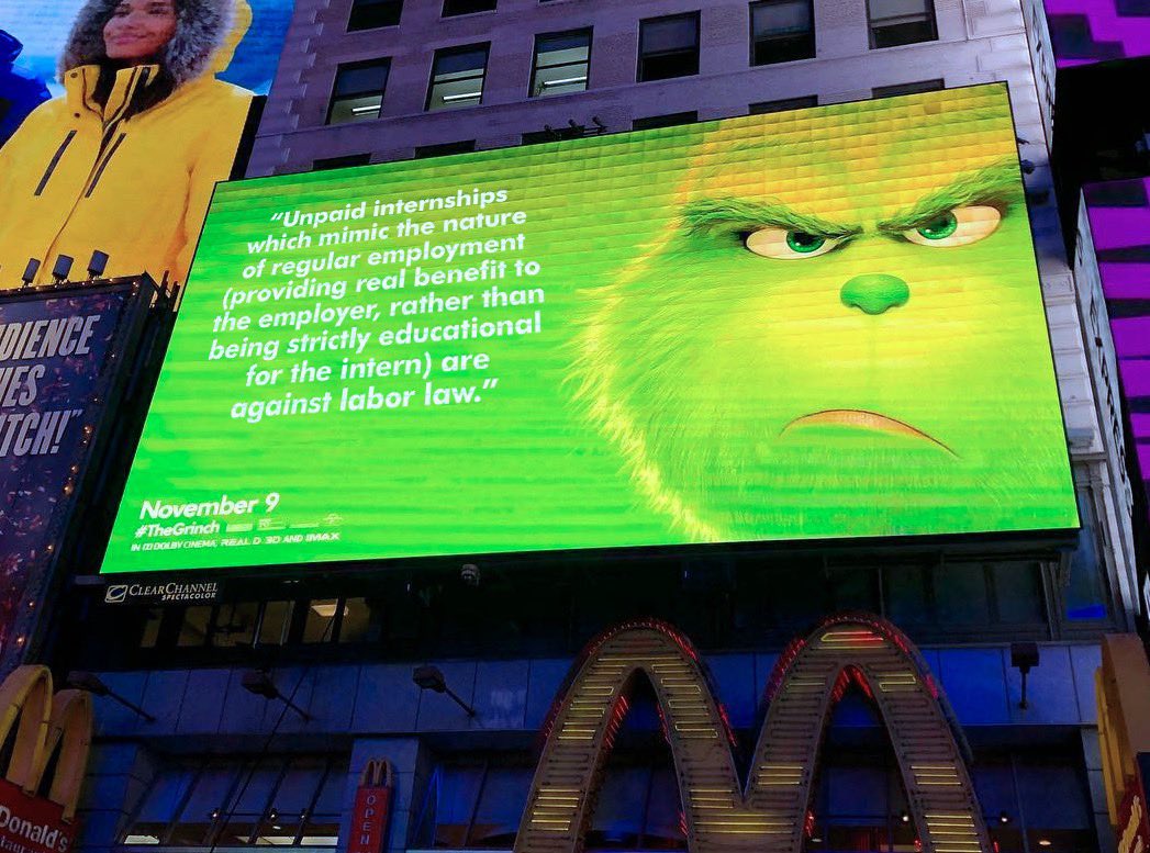 omgdudexx's tweet image. well shit 💀 the grinch advertisements pulled no punches.