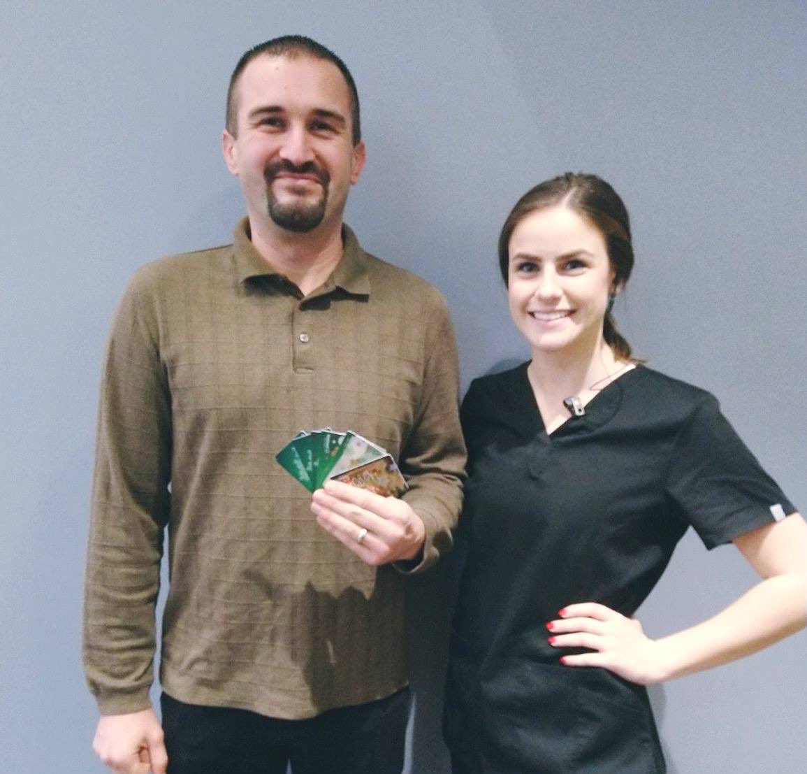 Congrats to the winner of our Referral Drawing, George Pfender! He has won an array of gift cards equaling $500! Thank you to all of our patients that referred friends and family members to our practice this season!