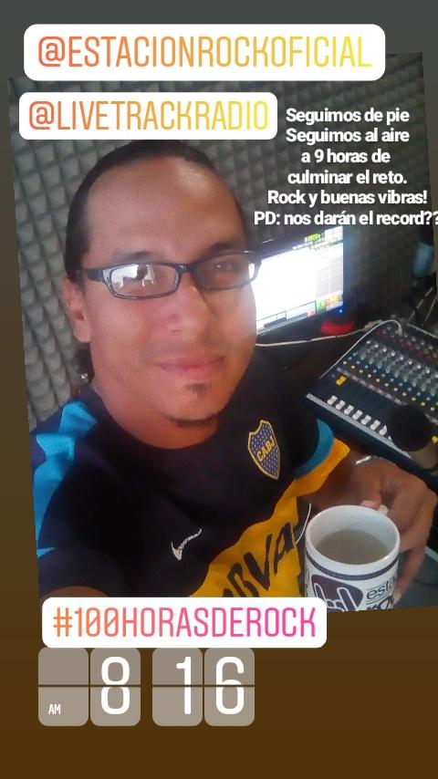 A punto de lograrlo... A 3 horas de lograr #100HorasDeRock sin parar y EN VIVO... 5 dias!!! Antecedentes en la radio #Vzla???
#EstacionRock con <a href="/gilbertosalinas/">Gilberto Salinas</a> por <a href="/OnStereoFm/">OnStereofm</a> <a href="/LiveTrackRadio/">Live Track Radio</a> y estacionrock.wixsite.com/oficial 
#Rock #Radio #Broadcast