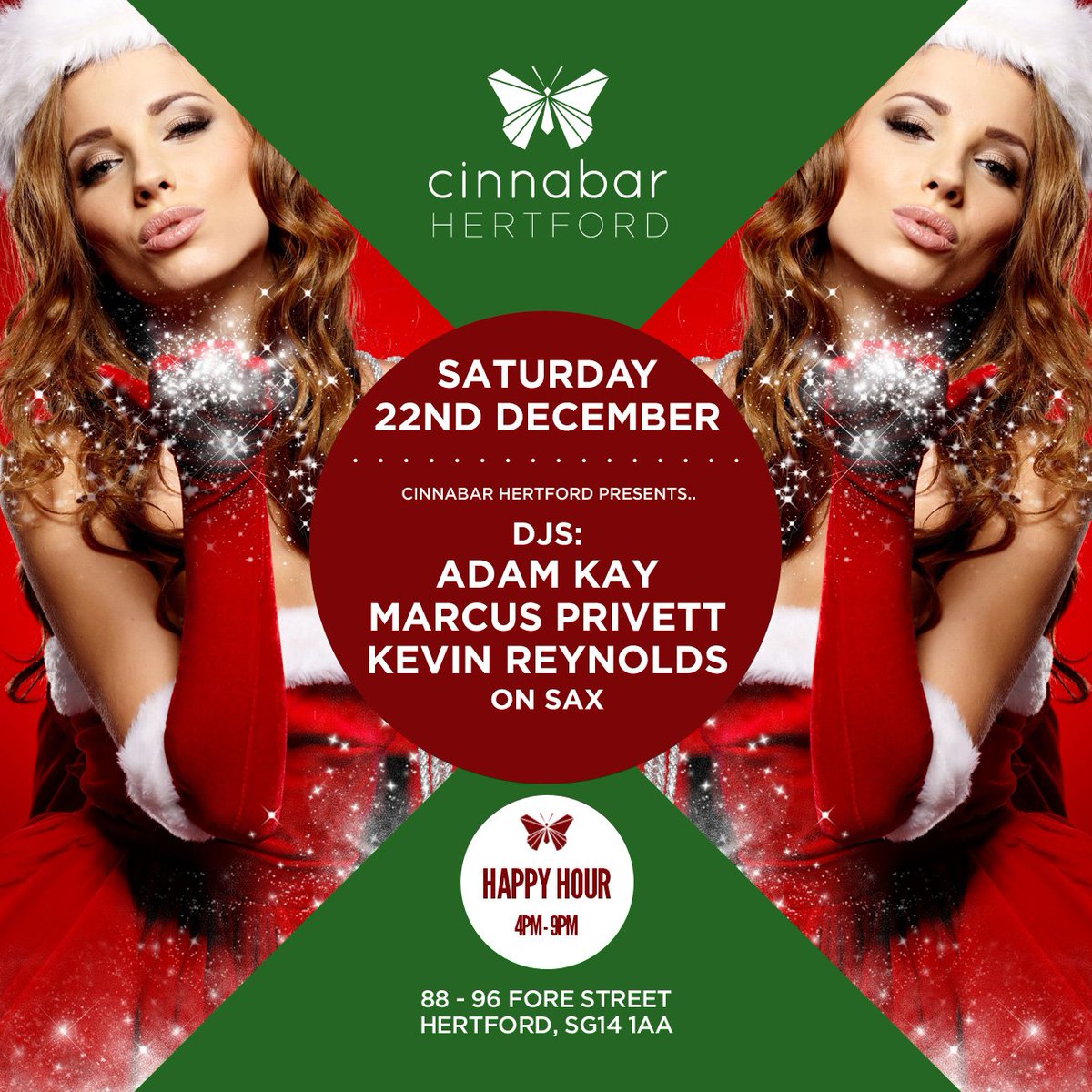 TONIGHT!! 😝

It’s the last Saturday before Christmas and we can’t wait to continue the partying! 😆

From 9pm catch DJ’s <a href="/MarcusJordan3/">Marcus Privett</a> <a href="/Dj_Adam_kay/">kay</a> and <a href="/kevreynoldslive/">Kevin Reynolds Live</a> on Sax! 🎷

Info: 01992 660660 📲