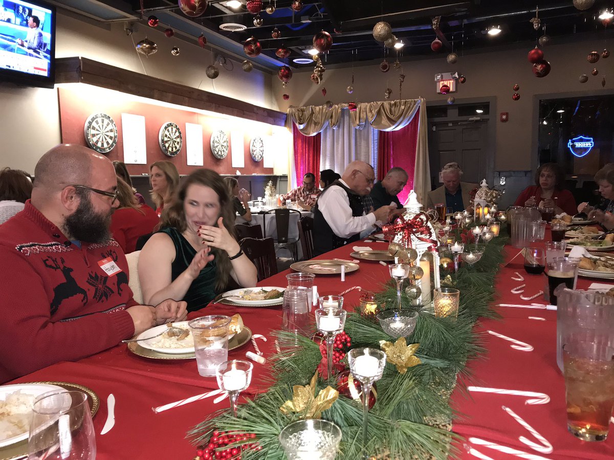 RCFCMD's tweet photo. A great time was had by all.  New friendships were made &amp; a lot of new face came to our 2018 Christmas Party.  Thank you to @OnceUponATim301 for all of the beautiful decorations &amp; Tim Wesolek for the wonderful photography. #christmasparty #frederickmd #FredCoGOP #mdgop #leadright https://t.co/XjjxDR3VsK