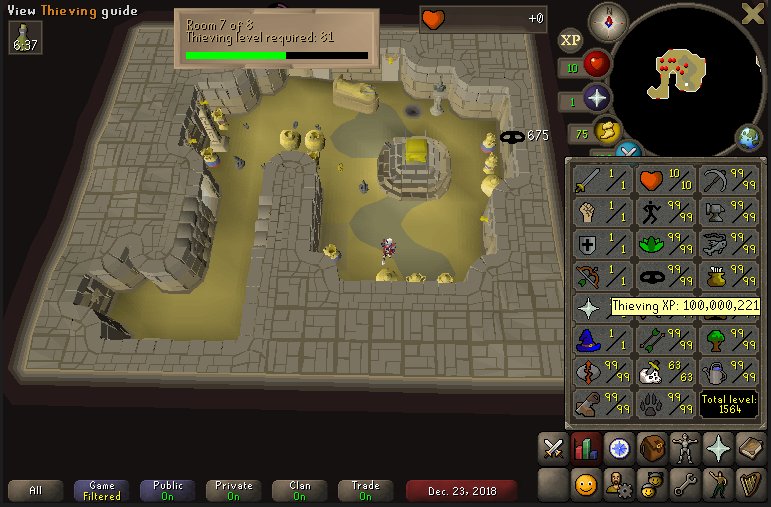 100m Thieving