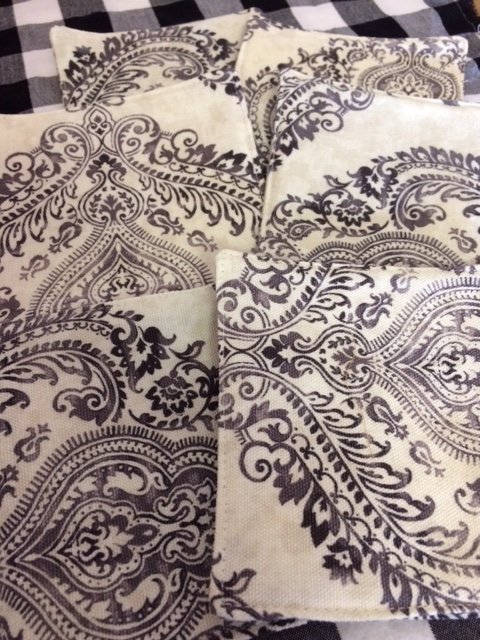 Excited to share the latest addition to my #etsy shop: Gray and Cream Paisley Reversible Fabric Beverage Coasters, Set of 6, by CHOW with ME etsy.me/2PTUOvH #housewares #beveragecoasters #reversiblecoasters #farmhousetabledecor #etsysuccess