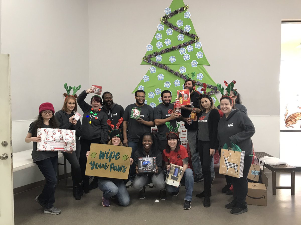 NevadaSPCA's tweet photo. The staff started the day with secret Santa swap and now we are all waiting for Santa to arrive! Come on down today and have hot chocolate and take pictures to last a life time! https://t.co/wvhSjdrGOq
