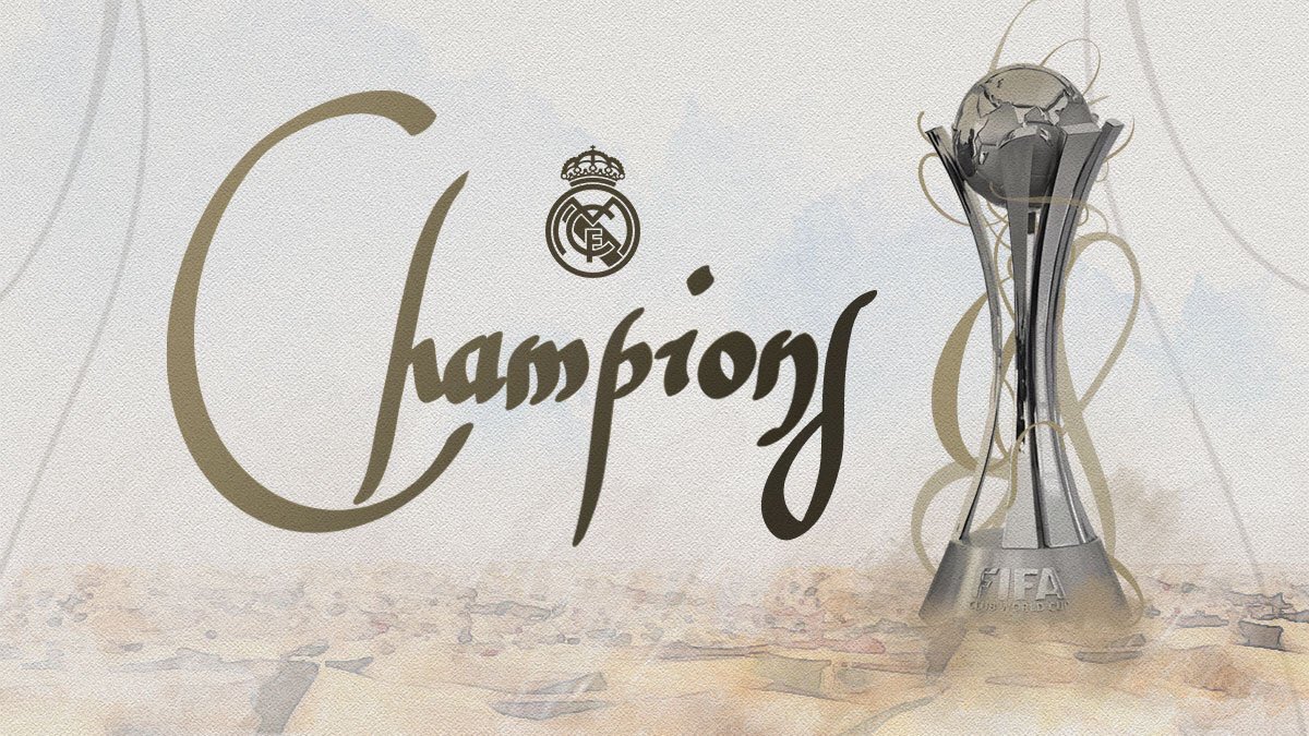 Felicidades campeones <a href="/realmadrid/">Real Madrid C.F.</a> 👏🏻👍🏻💪🏻✌🏻⚽️