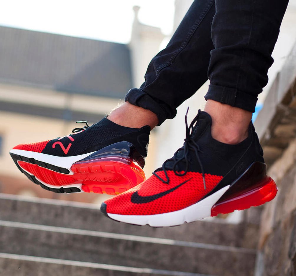 air max 270 flyknit chile red