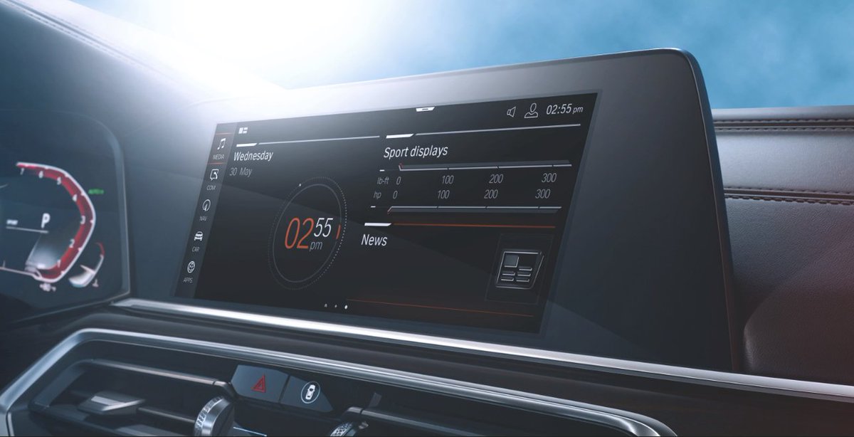 A large display in the new BMW X5 helps ease some of the tension of your daily commute. bit.ly/2PnMXqn