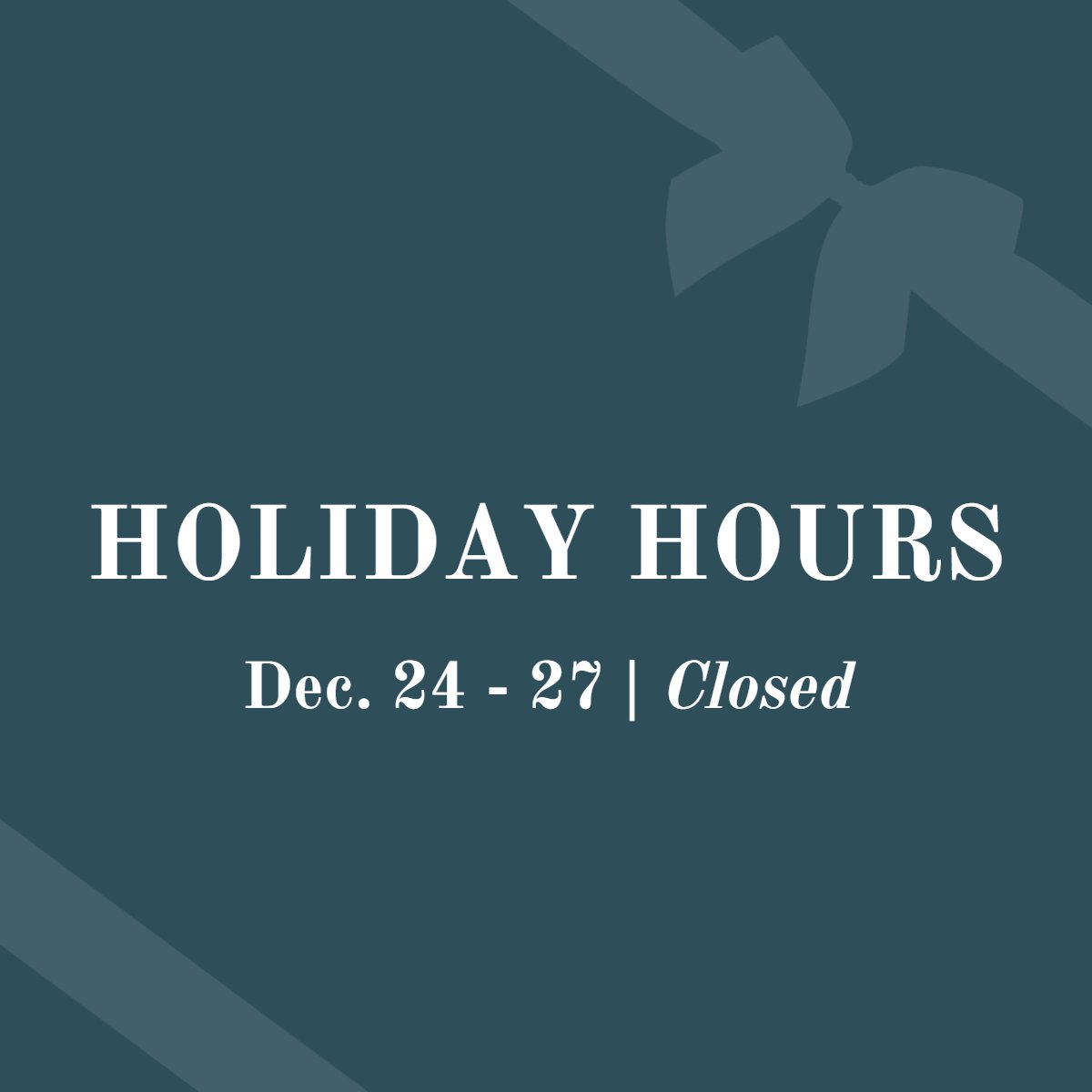 _LuluDesigns's tweet photo. We'll be closed for Christmas, but we hope you enjoy the holiday with your family and friends. We'll see you again on December 28! https://t.co/I8OTf5fdZO