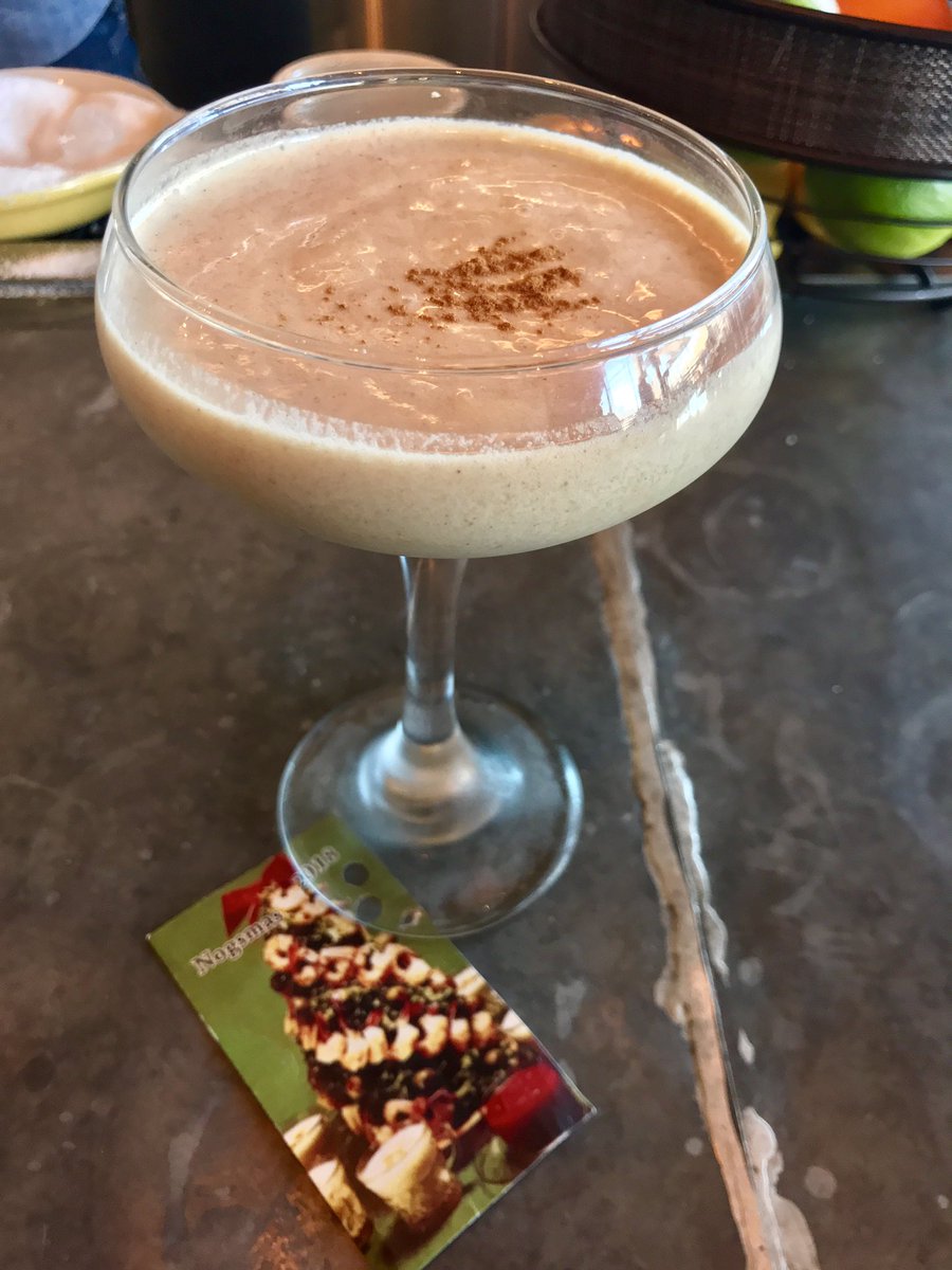 SanCrittenden's tweet photo. Happy #Nogsmas !!!
On the #eggnogtrail in the #houstonheights at #supericahouston
#cinnamoninfusedtequila https://t.co/X1CH410zuP