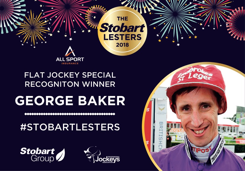 This year’s <a href="/Allsportinsure/">All Sport Insurance</a> Flat Jockey Special Recognition Award goes to <a href="/GeorgeENB1982/">George Baker</a>! #StobartLesters