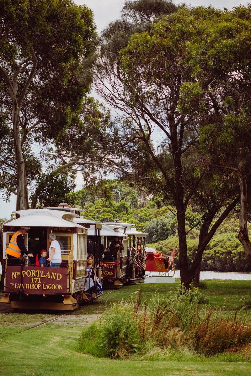heytherelou's tweet photo. Santa and the local brass band on Portland's historic community tram run yesterday. Portland, Victoria, Australia. #christmas #portlandvictoria #victoriaaustralia https://t.co/D6WgAZWh7R