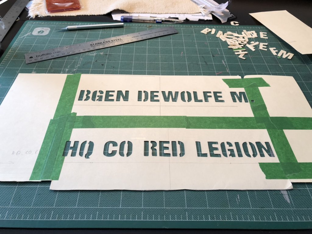 syd_meister's tweet image. Making the stencil #armyobsessedkid