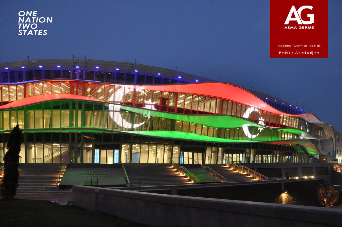 National Gymnastics Hall Baku/Azerbaijan
#stadium #Tent #event #sport #school  #university #Dubai #Qatar #Kuwait #Türkiye #marquee #Azerbaijan #georgia   #football #soccer #qymnastic #arena #Mourinho #futbol #tensinet #tensile #structures #carmun #juveroma #onenationtwostates