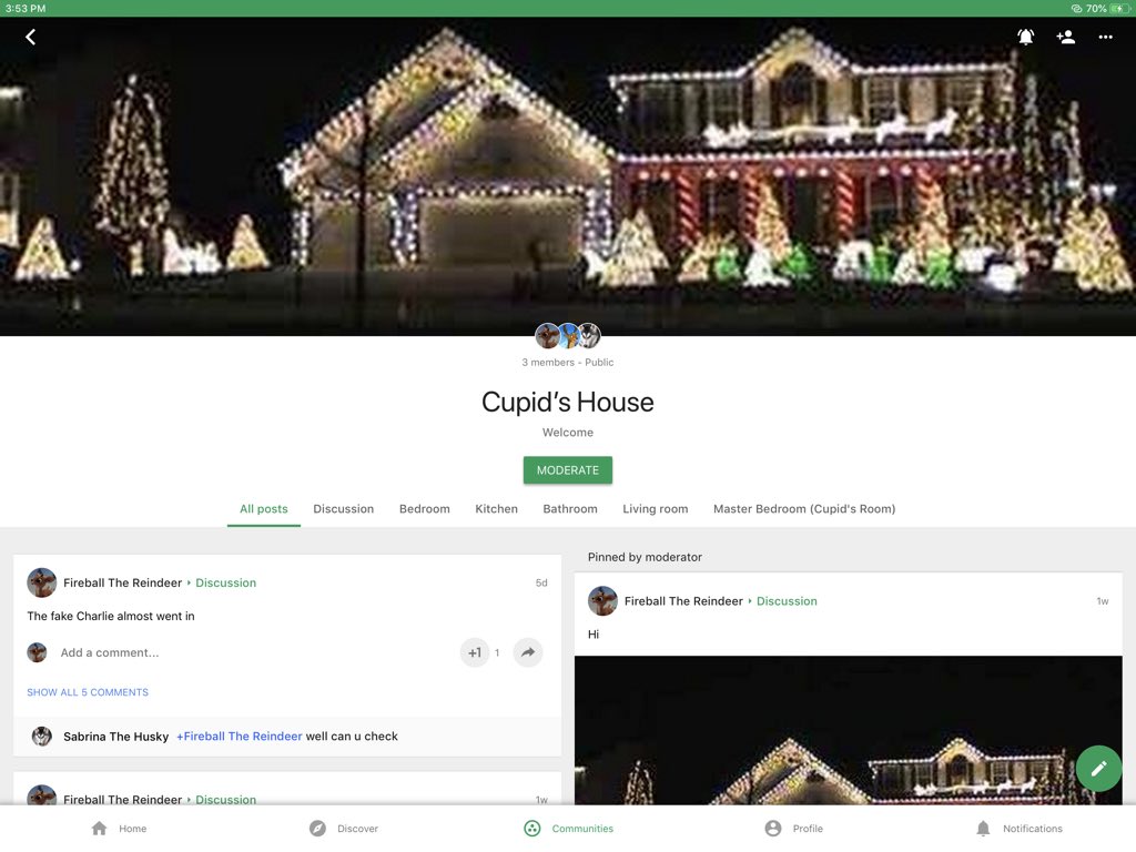 FReindeer's tweet photo. This was our home on Google+... but at least I have my papa Cupid and my gf Sabrina the husky 😊 https://t.co/ai9x9odOCq