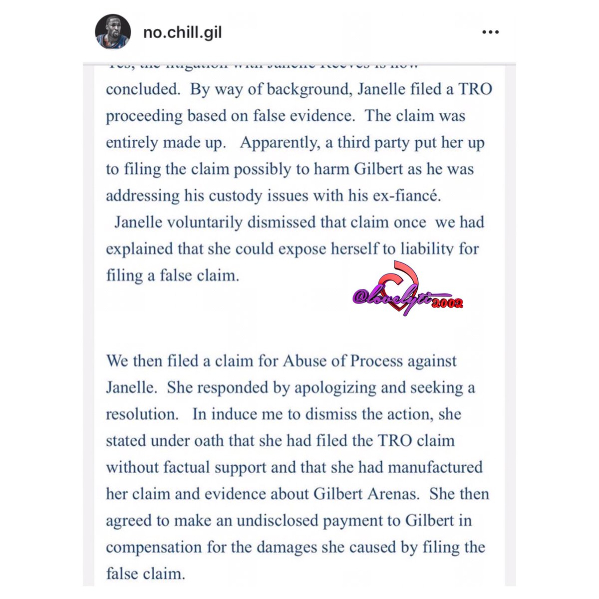 lovelyti's tweet photo. #GilbertArenas is claims that #LauraGovan hasn’t let him see his children since June! - #Lovelyti2002 https://t.co/xkcRxJ7NNS