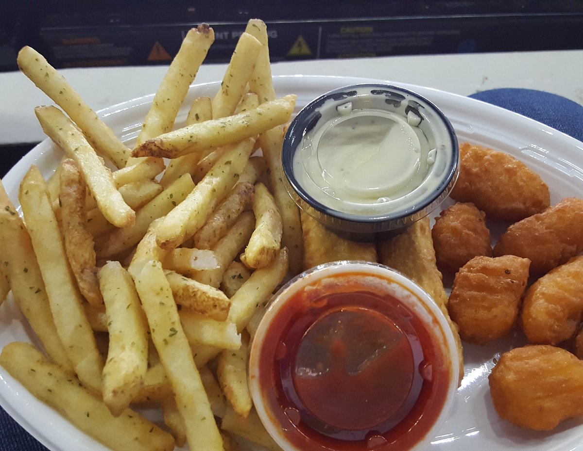 My fav <a href="/Summerfest/">Summerfest</a> food in December? You betcha! <a href="/SazsStateHouse/">Saz's State House</a> Sampler Platter <a href="/mkeadmirals/">Milwaukee Admirals</a> <a href="/UWMPantherArena/">UWM Panther Arena</a>