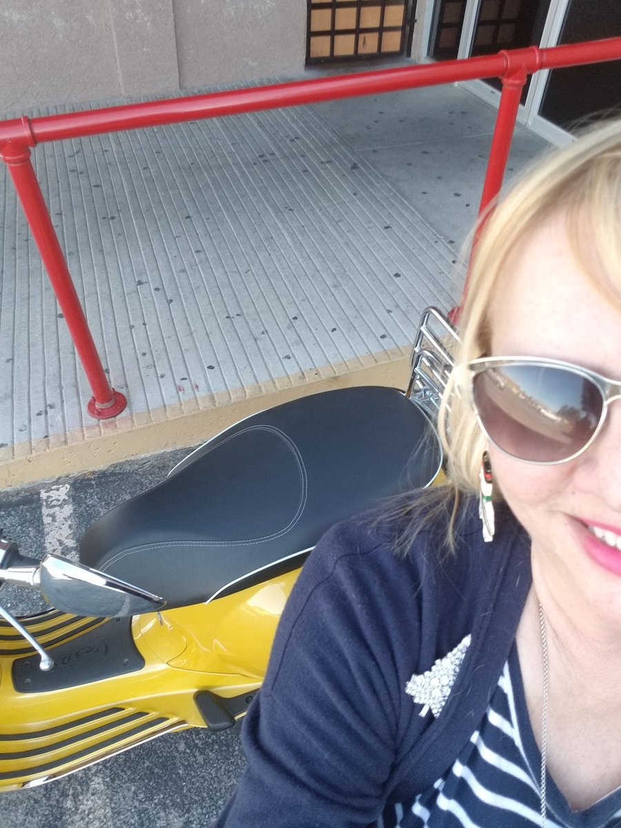 Guess who got the VESPA she's always wanted? This girl! #beachlife #amwriting #woohoo #VESPA_IS_VESPA