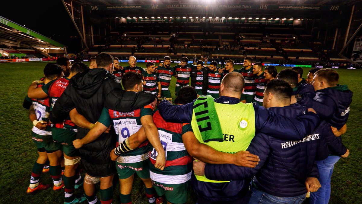 LeicesterTigers's tweet photo. Good win. Great day. 

Quick group hug 🤗 

... then on to the next challenge! https://t.co/YNlFmK3xTN
