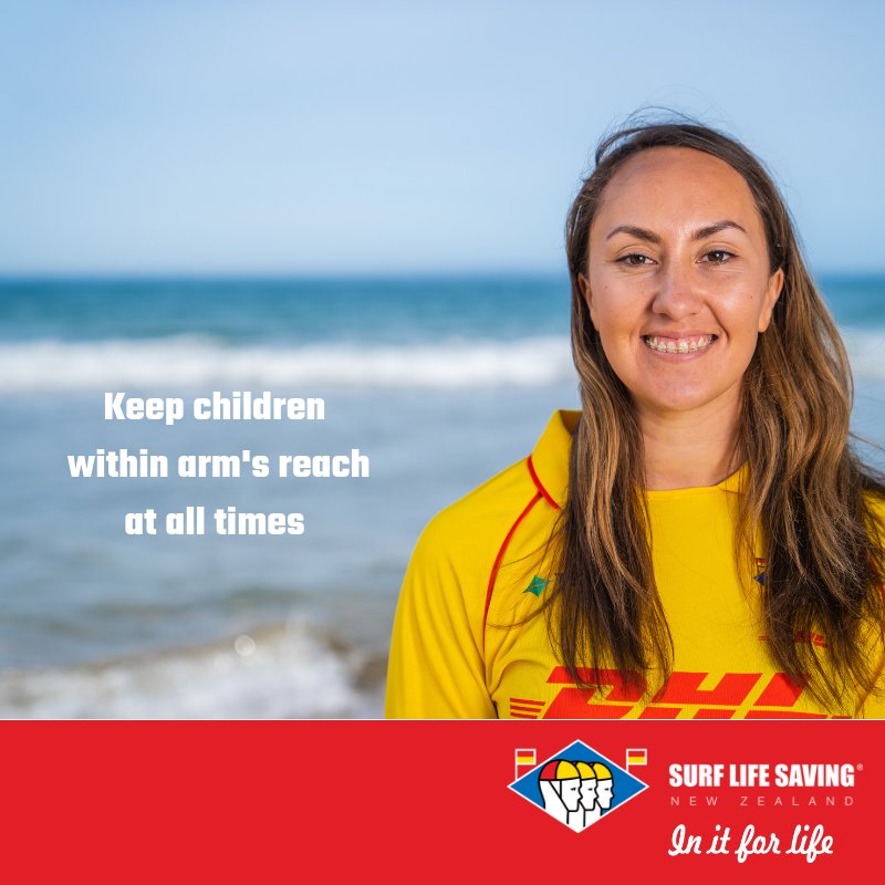 SLSNZ's tweet photo. SLSNZ SUMMER SAFETY - Stay safe at the beach this summer by following our advice.
Tip #4: Always keep a very close eye on young children in or near the water - keep them within armβs reach at all times
#SLSNZ #InItForLife #Swimbetweentheflags #surflifesavingnz #surflifeguards https://t.co/ezu70XonYh