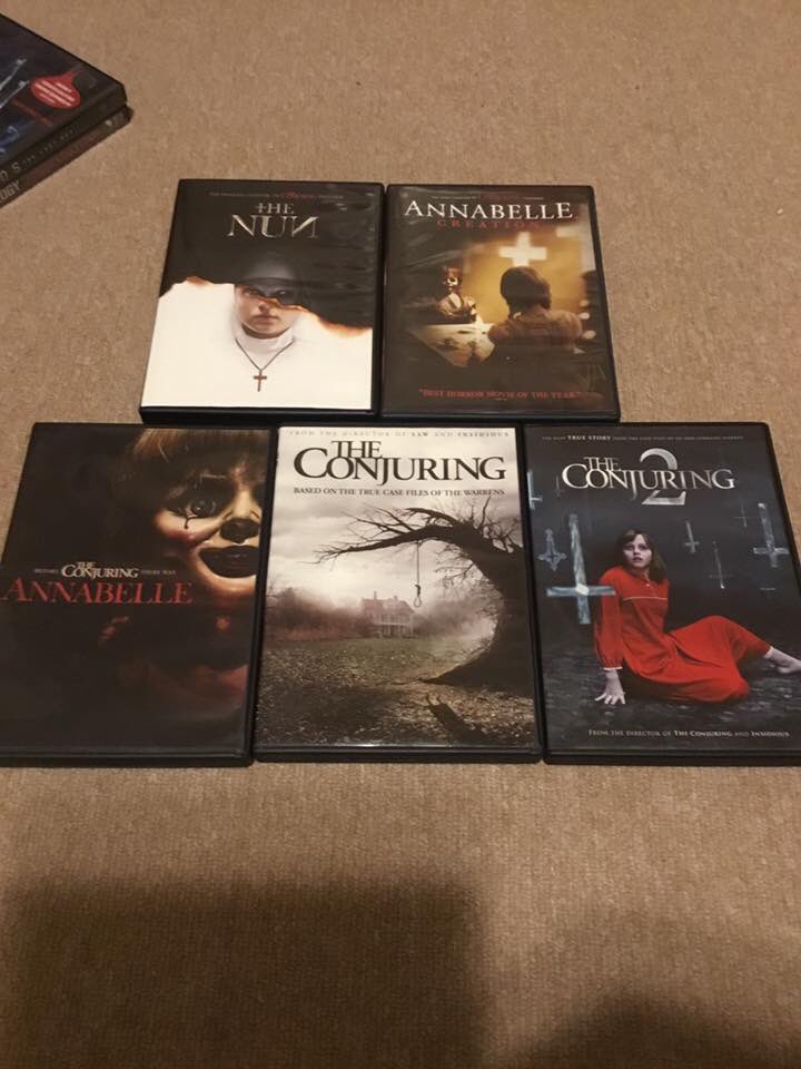 Omegablade936's tweet photo. Bought #TheNun on #DVD #TheConjuringUniverse Up next: #Annabelle3 on DVD. #CinematicUniverse #ValakTheNun https://t.co/yPd4tt3gwh