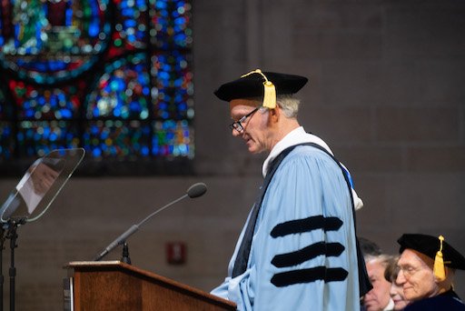 TeachersCollege's tweet image. TC founder Grace Dodge &quot;believed that education was a critical pathway through which human beings could lead happier, healthier, more productive lives.&quot; Hear more from Dodge&apos;s great grandnephew, TC Board Chair William Rueckert, who spoke @ #TCInauguration bit.ly/2rNQxQG