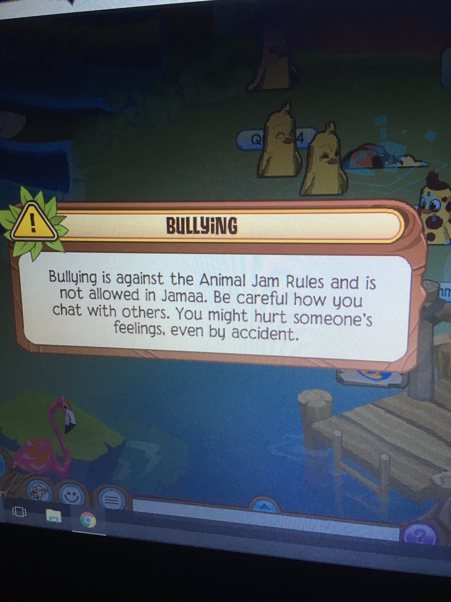 AnoKong's tweet photo. #DuckRights I GOT A WARNING FOR SAYING PI I ZZ ON ANIMAL JAM @QuackityHQ #AnimalJamRaid https://t.co/4PdlhI0PKc